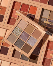 Load image into Gallery viewer, SHEGLAM Nine To Fine Eyeshadow Palette-Silent Disco 9-Clolor Matte Glitter Eyeshadow Palette Gold High Shine Glitter Rose Ultra Pigmented Smooth Blendable Eyeshadow