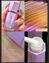Load image into Gallery viewer, SHEGLAM Chroma-Glow Bloom Liquid Highlighter- Color Changing Gel Cream Multichrome Highlighter High-Shine Finish Long Wear Brightening Non-Caking Glow Highlighter Makeup