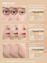 Load image into Gallery viewer, SHEGLAM Multi-Fix Concealer And Color Corrector-6-Color Full Cover Cream Concealer Brightening Full Coverage Color Corrector Lightweight Multi-Use Smooth Concealer