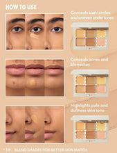Load image into Gallery viewer, SHEGLAM Multi-Fix Concealer And Color Corrector-6-Color Full Cover Cream Concealer Brightening Full Coverage Color Corrector Lightweight Multi-Use Smooth Concealer