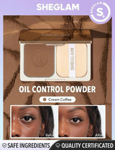 Load image into Gallery viewer, SHEGLAM Light Through Oil Control Powder - Anti-Oil Pressed Powder Matte Poreless Long Lasting Setting Powder