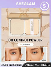 Load image into Gallery viewer, SHEGLAM Light Through Oil Control Powder - Anti-Oil Pressed Powder Matte Poreless Long Lasting Setting Powder