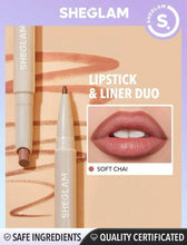 Load image into Gallery viewer, SHEGLAM Glam 101 Lipstick & Liner Duo - 2-In-1 Matte Dual-Ended Lip Liner Lipstick Pencil Highly Pigmented Long Lasting Smooth Easy To Wear Lip Makeup