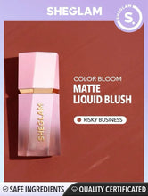 Load image into Gallery viewer, SHEGLAM Color Bloom Liquid Blush Matte Finish- Gel Cream Blush Long Lasting Non-Fading Highly Pigmented Lightweight Long Wear Smooth Blusher