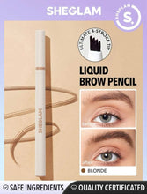 Load image into Gallery viewer, SHEGLAM Feather Better Liquid Eyebrow Pencil-Medium Brown Long Lasting Eyebrow Pen Smudge-Proof Water-Proof Natural Fuller Brows Eyebrow Makeup