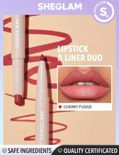 Load image into Gallery viewer, SHEGLAM Glam 101 Lipstick & Liner Duo - 2-In-1 Matte Dual-Ended Lip Liner Lipstick Pencil Highly Pigmented Long Lasting Smooth Easy To Wear Lip Makeup