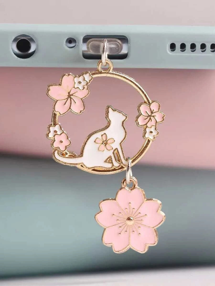 1pc Cat Design Dust Plug