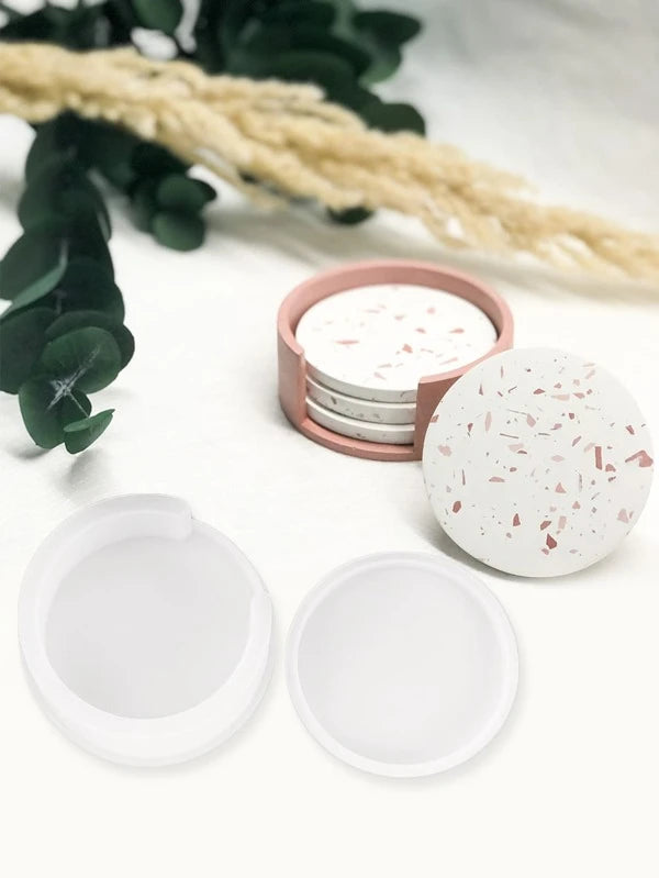 2 قطع كوستر شكل DIY قالب سيليكون