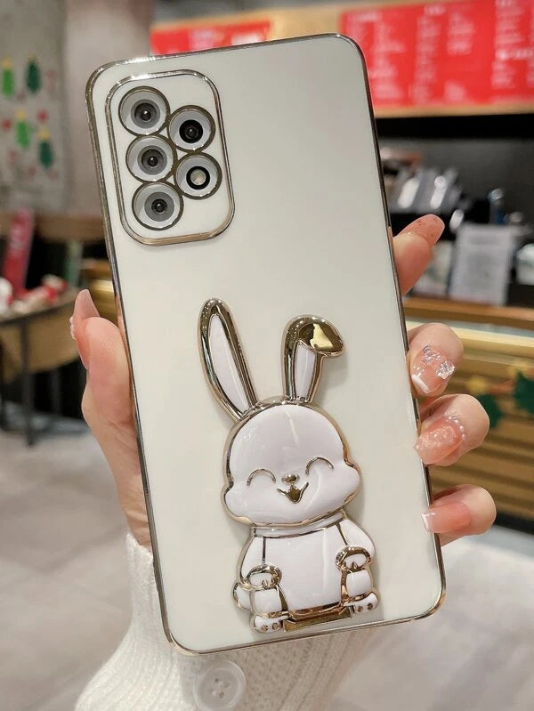 1pc Rabbit Decor Phone Case Wit