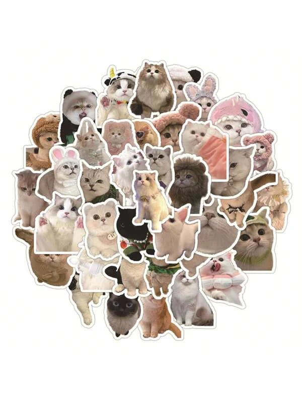 60pcs Cat Pattern Sticker