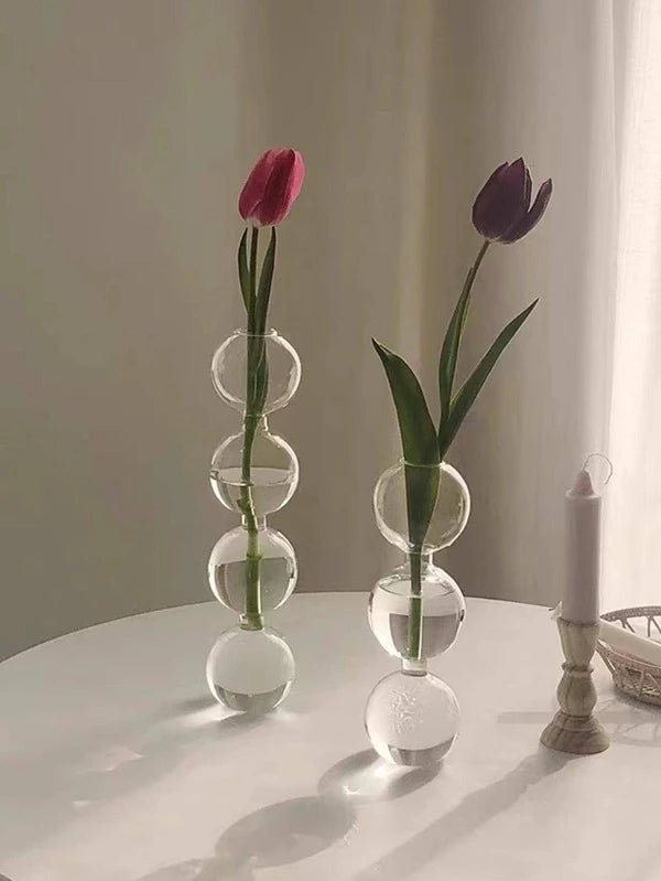 1pc Clear Flower Vase