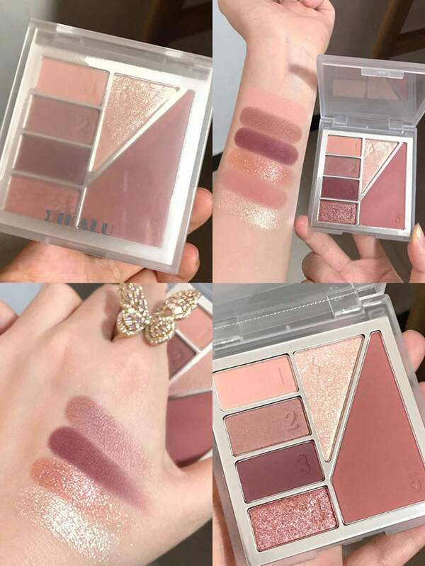 6 ألوان لوحة ظلال العيون , قطعة واحدة عالي مصطبغة لامع مادة متين ضد للم