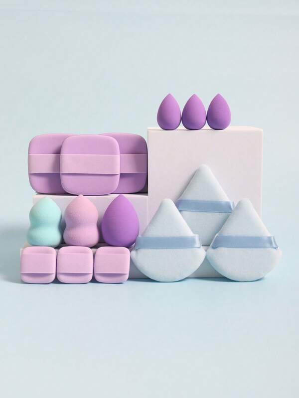 15pcs Makeup Sponge & Makeup Puff Set