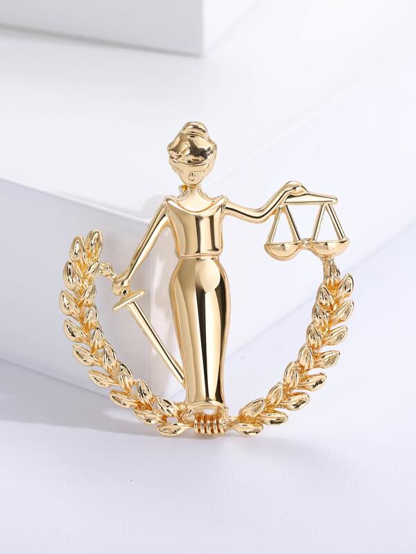 1pc Fashion Zinc Alloy Constellation Brooch For Women For D