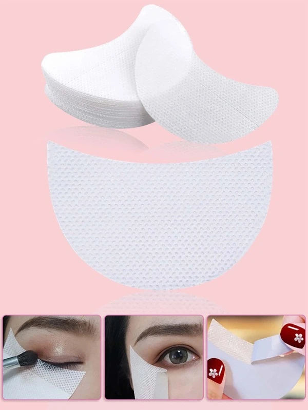 50pcs Eye Makeup Shield Eyeshadow Pad Disposable Non-woven Fa
