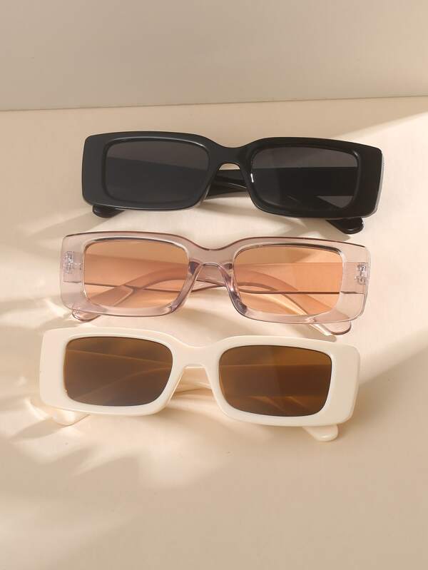 3 قطع بلاستيك إطار ايسكريم ملون حفلة زخرفة موضة نظارات شمسية الى شاطئ ب