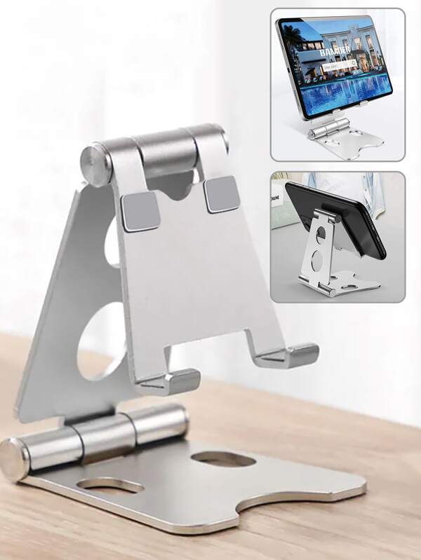 1 x Silver Metal Adjustable Mobile Phone Tablet Stand Desktops Holder for Sam