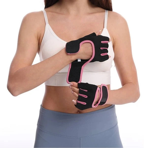 Unisex Half Finger Fitness Gloves, Breathable Non-slip Cycling Gloves