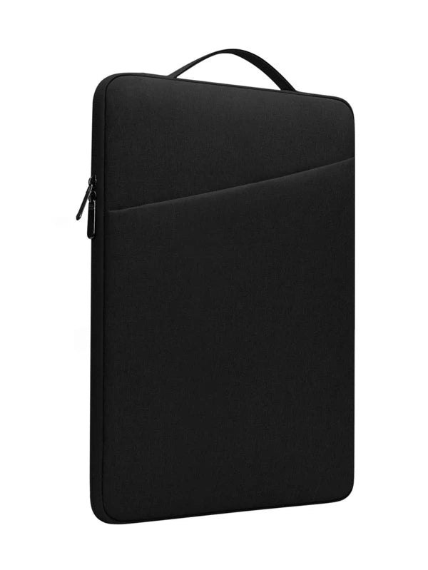 1pc 14 Inch Black Laptop Sleeve Case Protective Bag Compatible With Macbook Pro