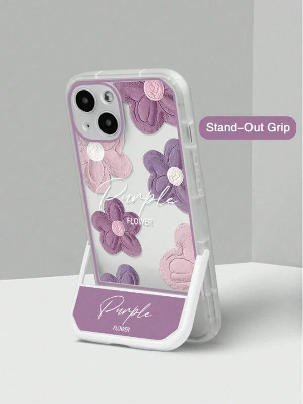 1pc Simple Bracket Soft Phone Case For Apple, One Plus, And Hono