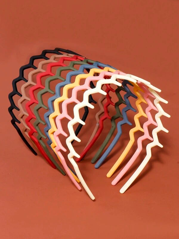 Minimalist Frosted Wave Morandi Color Hairband, All-match Hair Styling Accessory