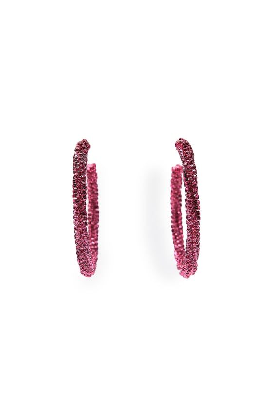 BARBIE™ MATTEL RHINESTONE HOOP EARRINGS