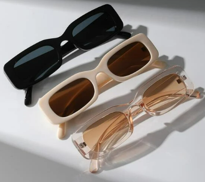3pairs Square Frame Sunglasses