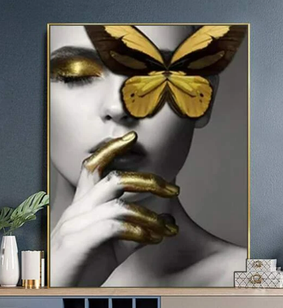 1set PMMA DIY Diamond Painting Without Frame, Modern Figure Graphic DIY Diamond Unframed Painting For Home Decor, Gift