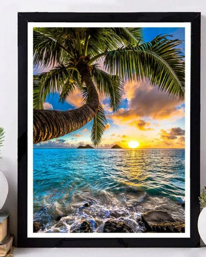 1set PMMA DIY Diamond Painting Without Frame, Tree Pattern DIY Diamond Unframed Painting For Home Decor, Gift