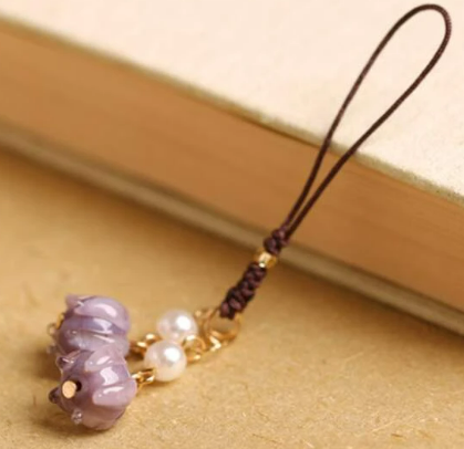 1pc Flower Charm Phone Lanyard