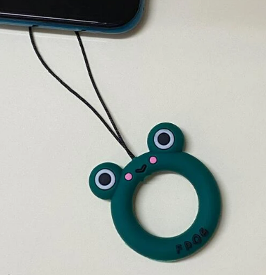Cartoon Frog Design Phone Lanyard