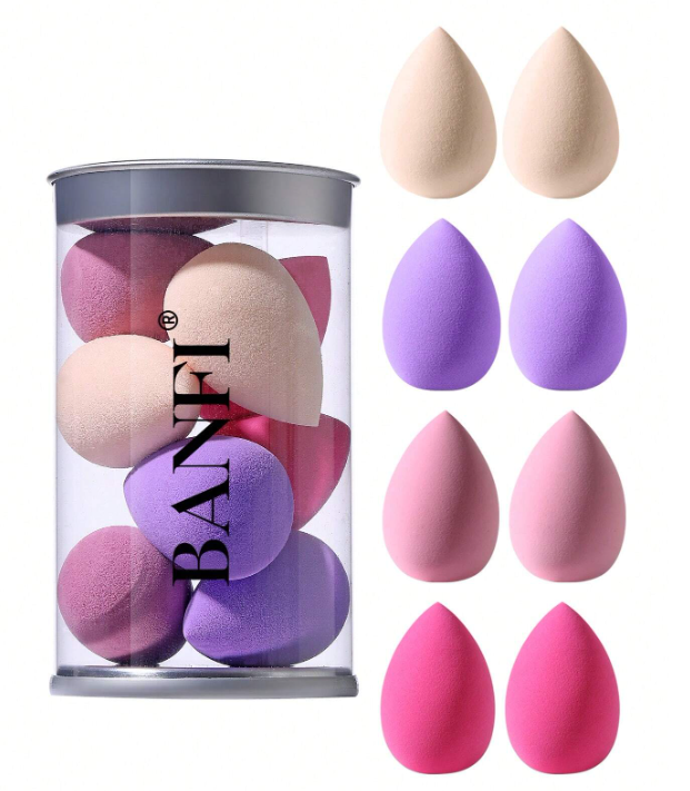 8pcs Mini Makeup Sponge Set