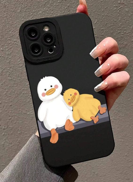 Cartoon Duck Pattern Anti-fall Phone Case