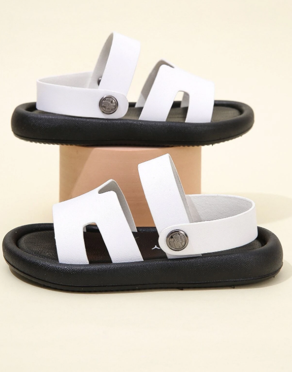 Boys Cut Out Slingback Sandals