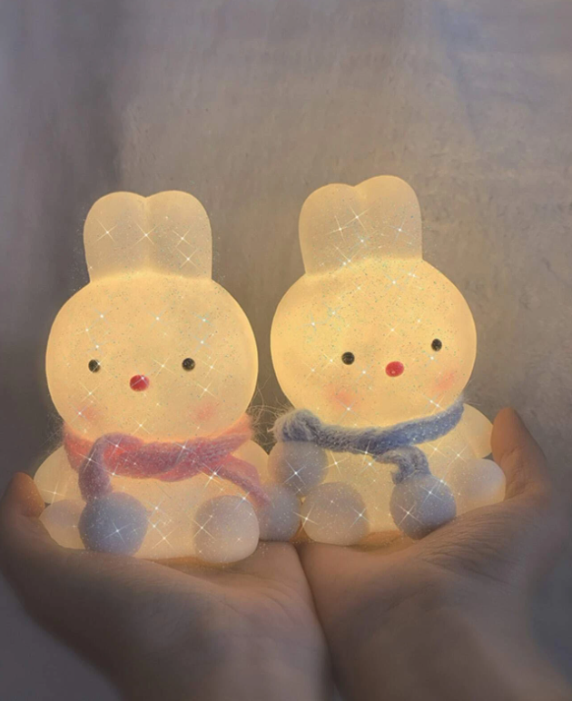 1pc Rabbit Shaped Random Color Night Light