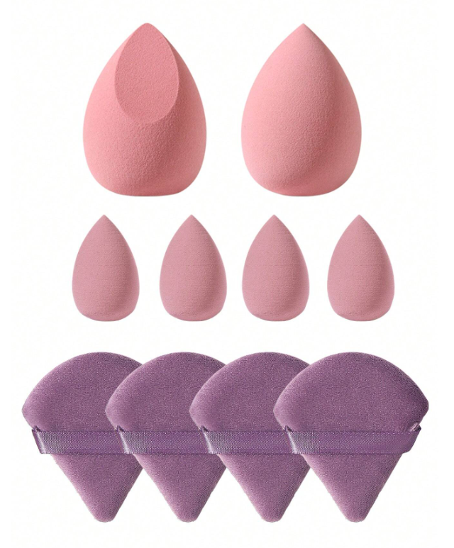 4pcs Makeup Puff & 6ps Makeup Sponge