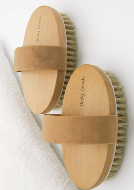 1pc Body Exfoliating Bath Brush With Elastic Strap, Soft Bath Body Massage Scrubber For Shower