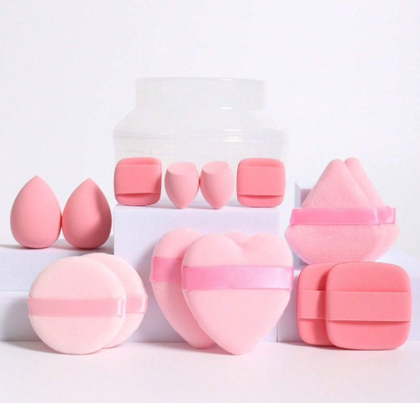 14pcs Makeup Sponge & Puff Set