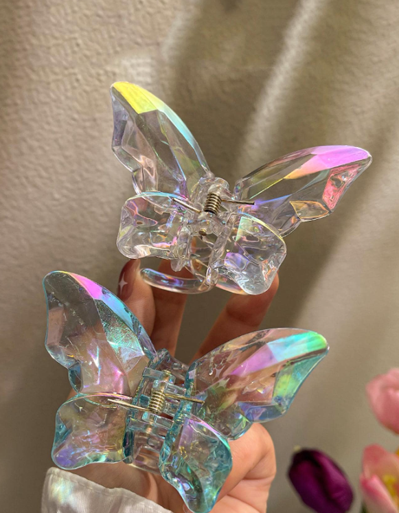 2pcs Women Butterfly Shape Fashion Hair Claw For Daily Life