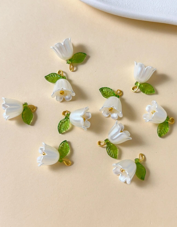 10pcs Flower DIY Pendant