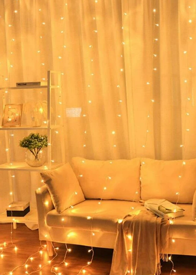 BASIC LIVING سلسلة إضاءة للزينة مع 50 لمبة - بطول 5 امتار - قطعة واحدة