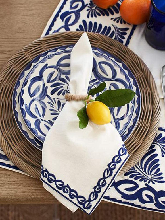 4pcs/set PVC Napkin Ring, Modernist Lemon Decor Napkin Holder Ring For Party