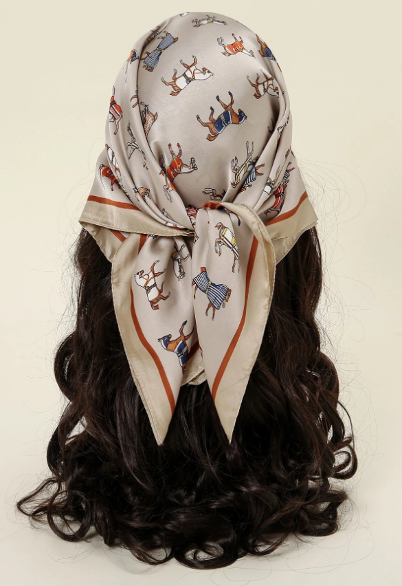 Allover Horse Print Bandana Lexury Accesories