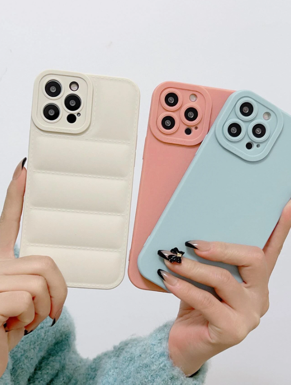 3pcs Solid Phone Case