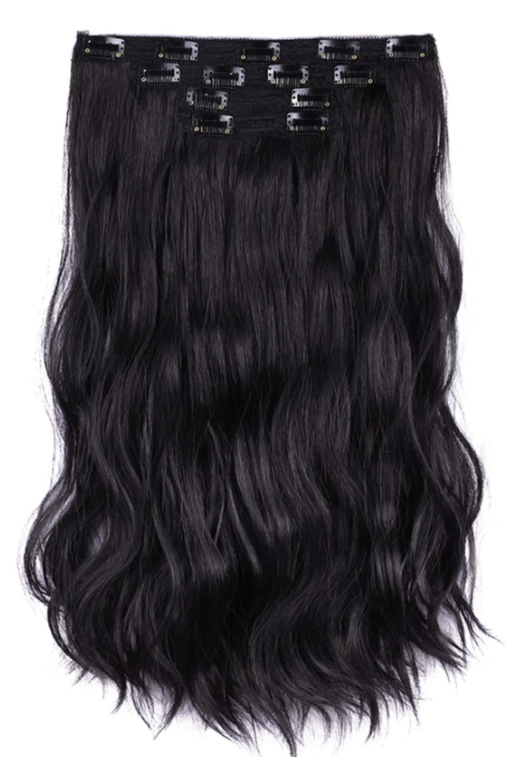 Clip In Long Curly Synthetic Hair Extension