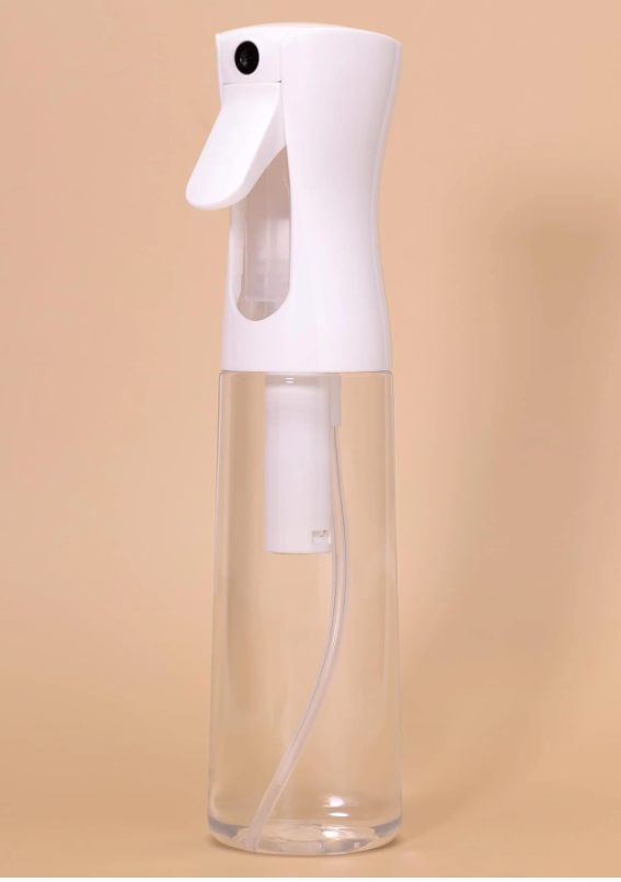 1pc Hairdressing Spray Bottle 300ML High-Pressure Continuous White Automatic Air Pressure Ultra-Fine Spray Bottle