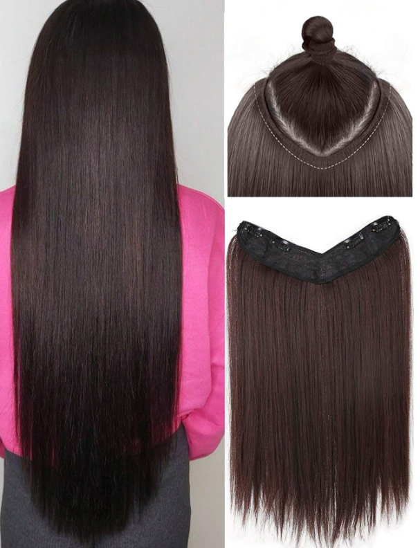 Clip In Straight Synthetic Hair Extension