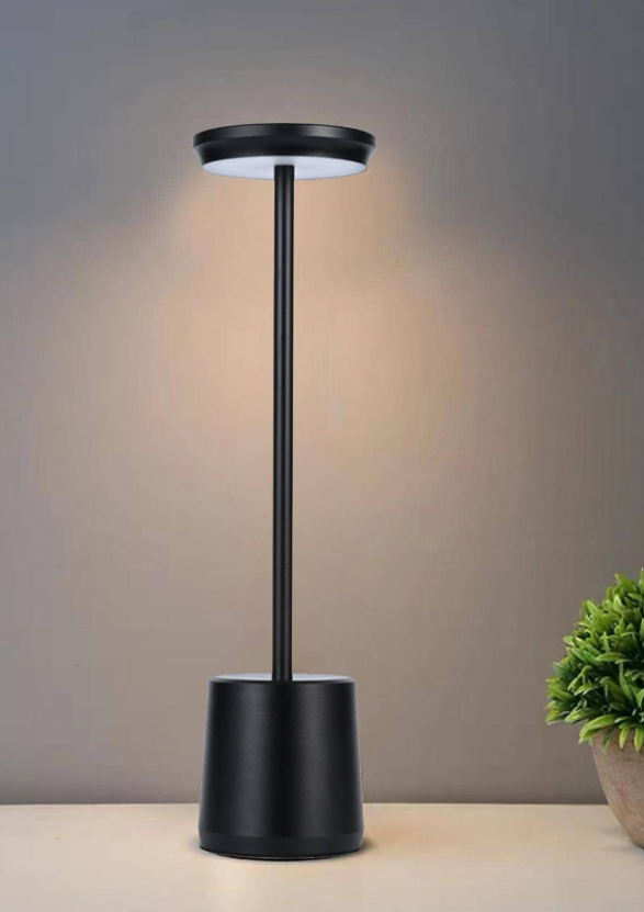 1pc Iron Alloy Desk Lamp, Japanese Style Portable Desk Lamp For Home