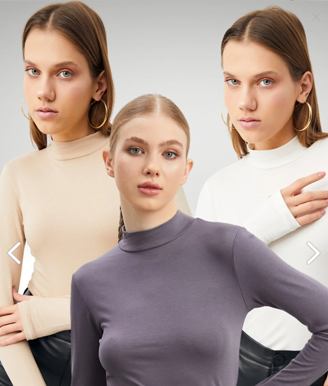 Bipants Women Black Cream White Triple Finger Detailed Body PRMK30