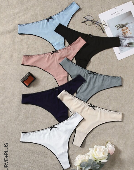 7pack Plus Rib Panty Set